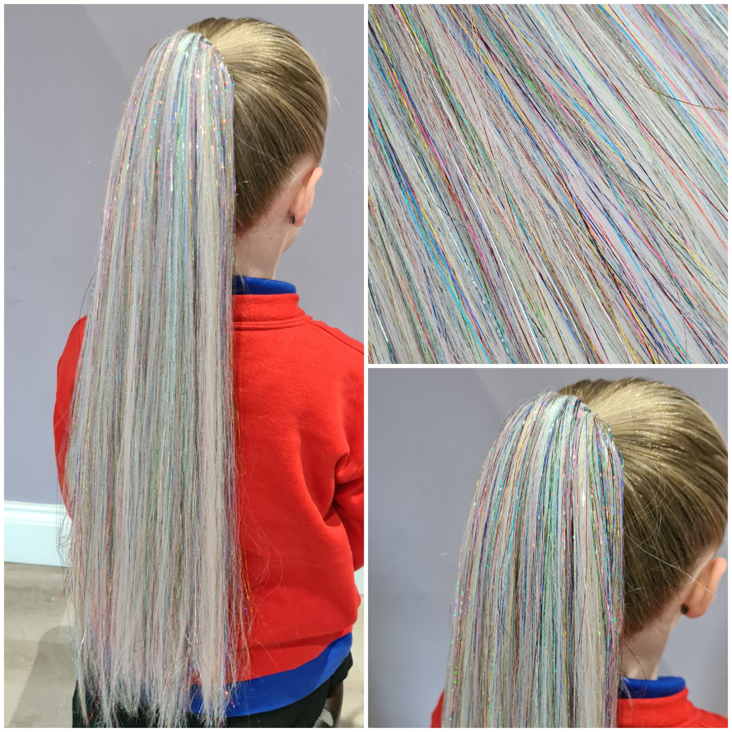 Sparkly Loose Ponytail Multisparkle