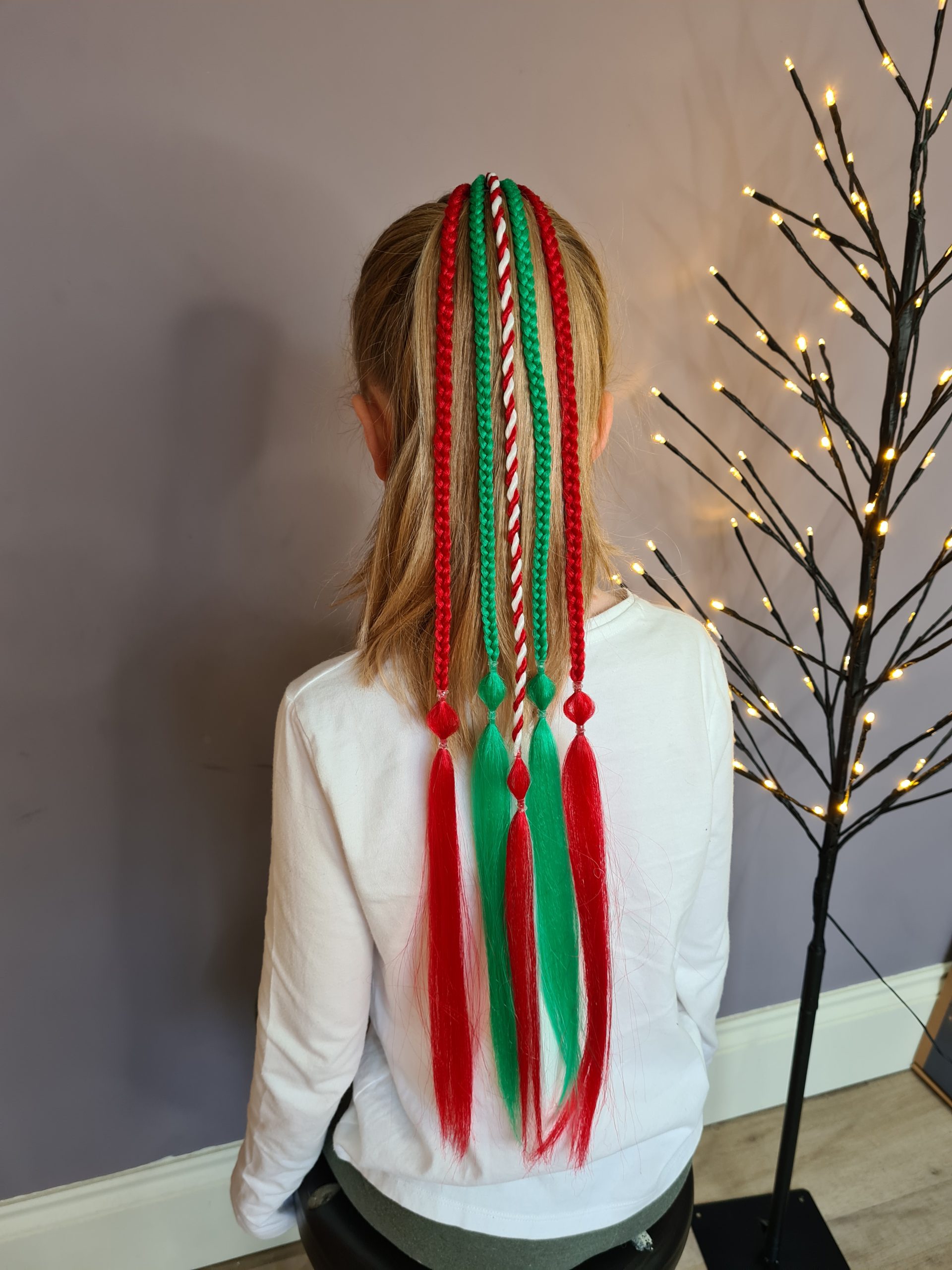 Braided Ponytail Extension Christmas
