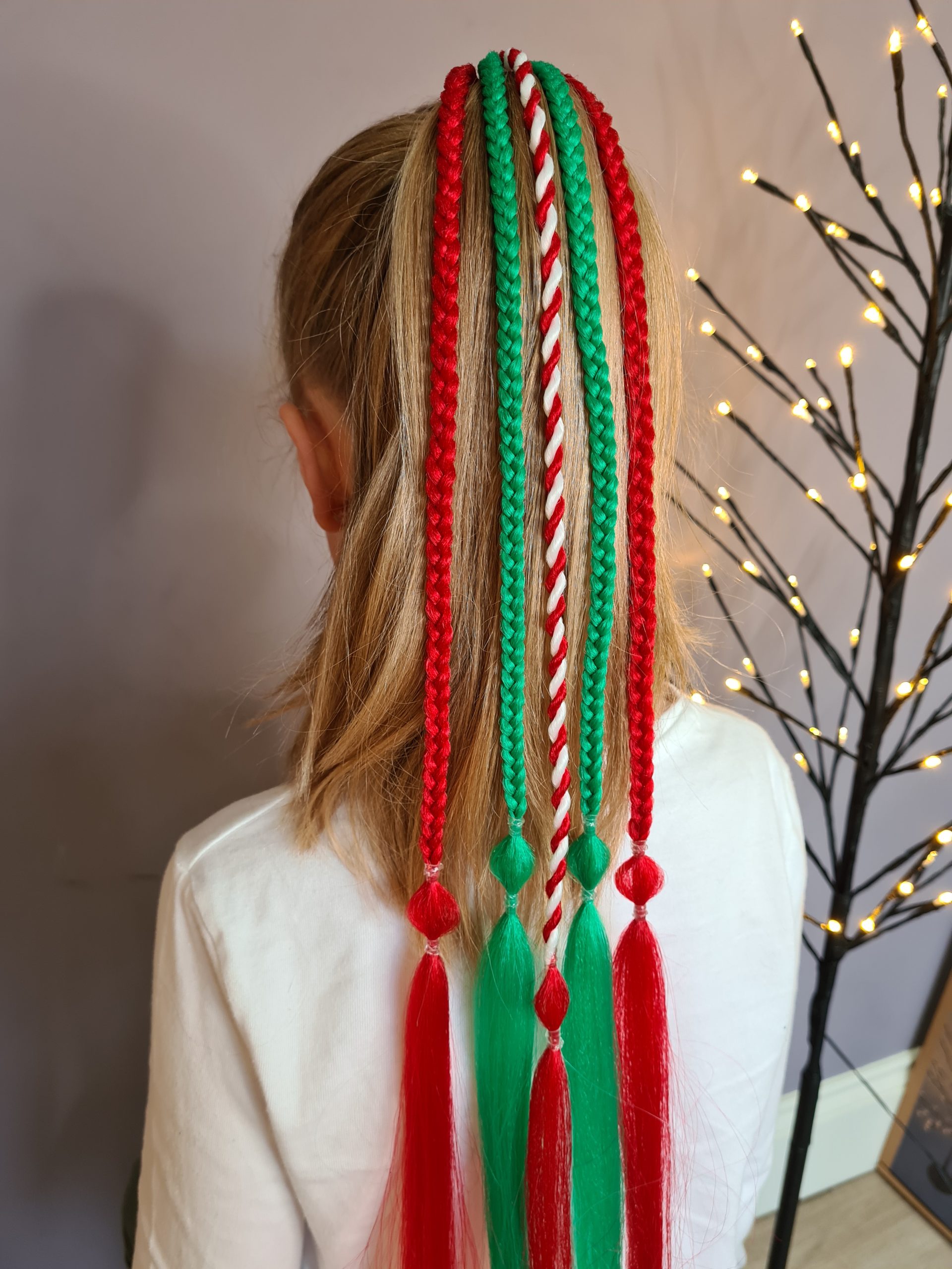 Braided Ponytail Extension Christmas - Image 3