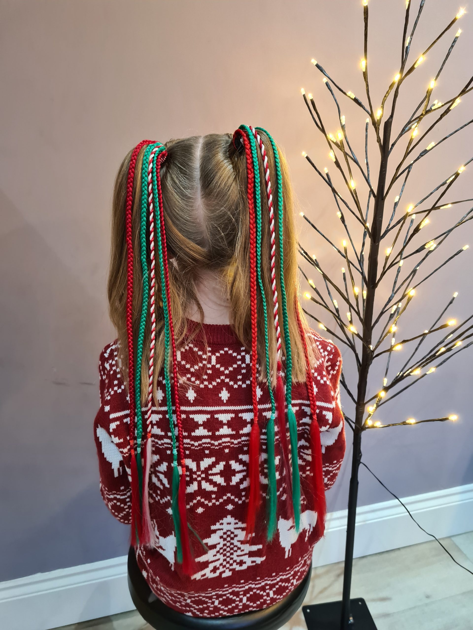 Braided Ponytail Extension Christmas - Image 2