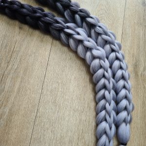 3D Clip In Extension Braids Black Ombre - Various Colours