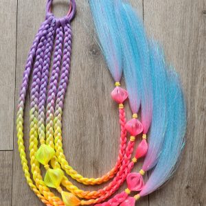 Braided Ponytail Extension Sparkly Encanto Ombre