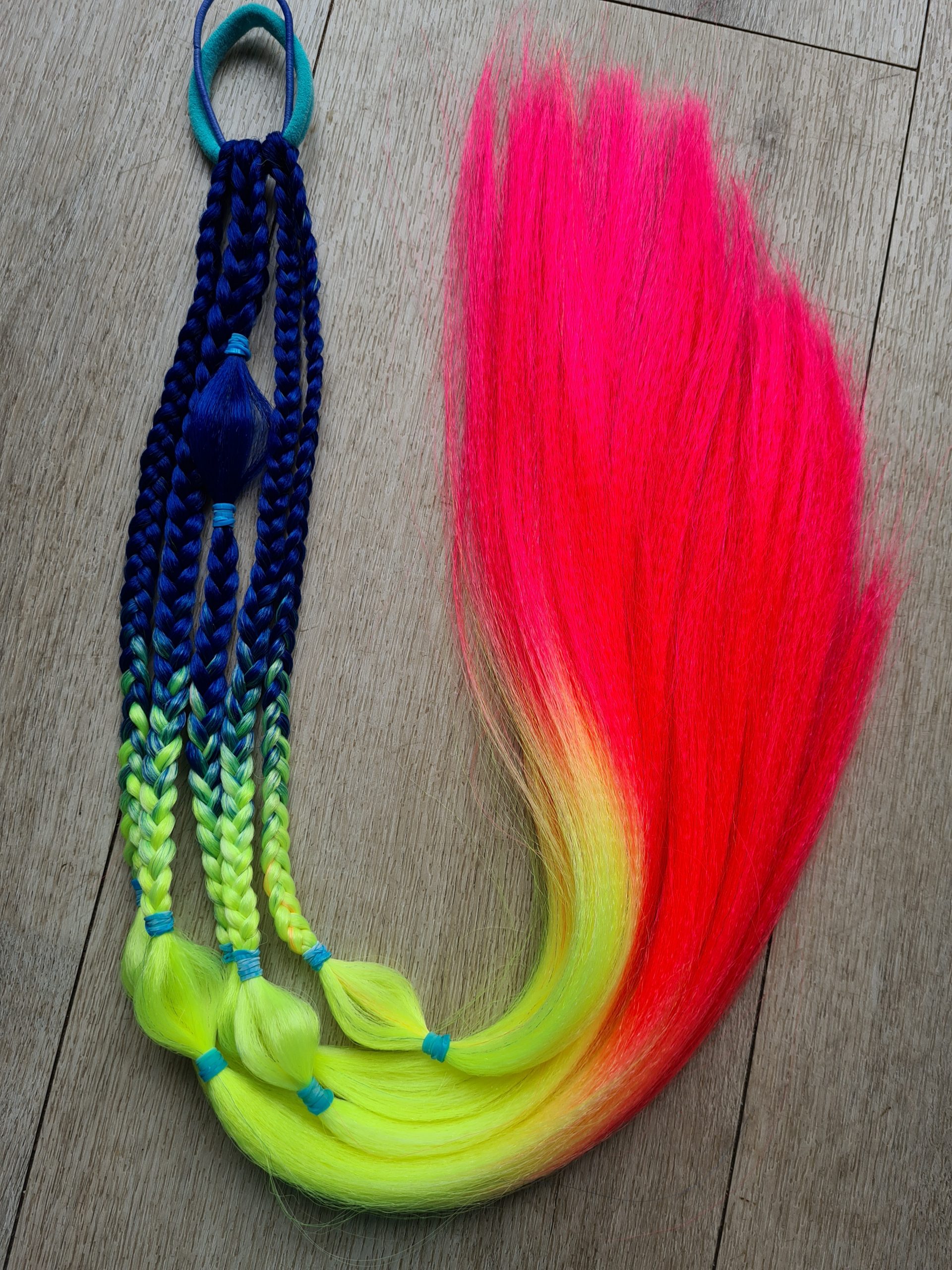 Braided Ponytail Extension Neon Rio