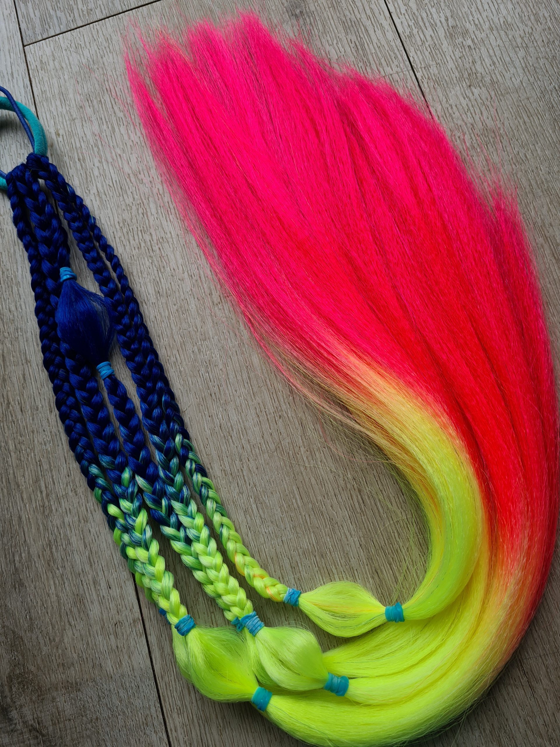 Braided Ponytail Extension Neon Rio - Image 2