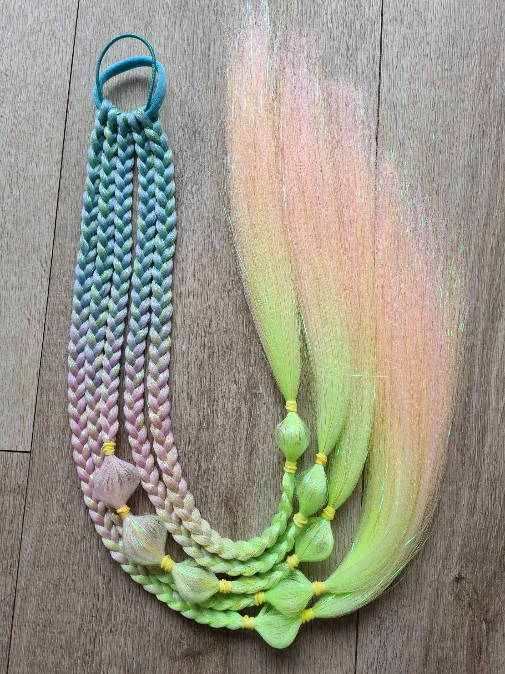 Braided Ponytail Extension Sparkly Tinkerbell